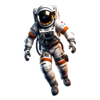 ai generado astronauta en traje espacial aislado en transparente antecedentes png