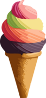 AI generated ice cream cone png