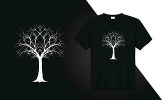 de moda moderno árbol Arte camiseta diseño para camiseta impresión vector