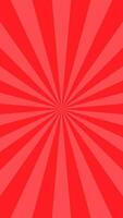 Simple Flat Red Light Burst Effect Vertical Vector Background