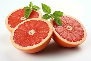 AI generated stock photo of ripe grapefruit in the kitchen table professional advertising food photography