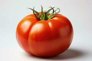 AI generated ripe tomato vegetables in the kitchen table professional advertising food photography photo