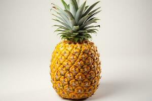 AI generated stock photo of pineapple fruit in the kitchen table professional advertising food photography