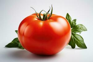 AI generated ripe tomato vegetables in the kitchen table professional advertising food photography photo