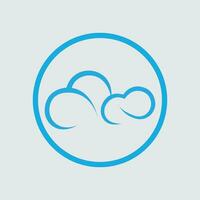 Cloud gradient logo. Cloud and arrow concept. Branding for start up, agency, apps, software, database, hosting, computing, server, etc. Premium vector logo template design
