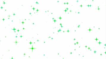 Motion graphics of the twinkle glitter star sparkling behind white background video