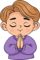 Praying boy child png