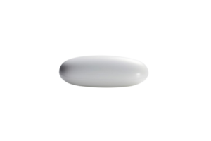 AI generated Pill white isolated on transparent background. png