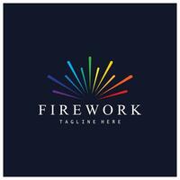 Firework Logo Design vector template