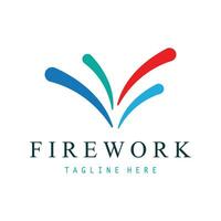 Firework Logo Design vector template