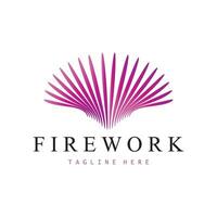 Firework Logo Design vector template