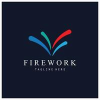 Firework Logo Design vector template