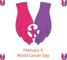 World Cancer Day vector illustration