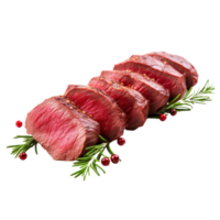 ai generiert Wild Filet Fleisch isoliert auf ein transparent Hintergrund. png