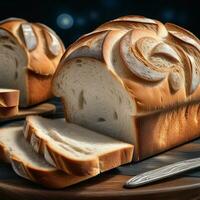 AI generated Delicious Seaside Sourdough Symphony Bread. ai generative photo