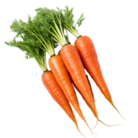 AI generated Carrots with transparent background. png