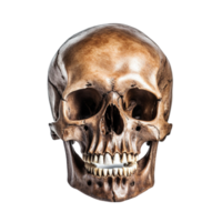 AI generated skull isolated on transparent background. png