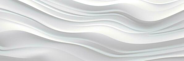 AI generated Abstract white wave background photo