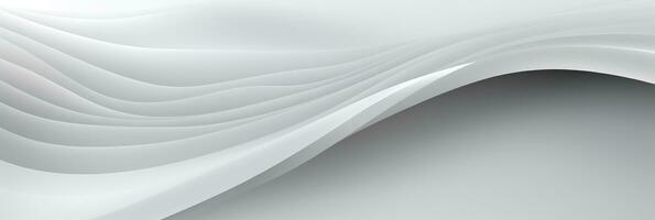 AI generated Abstract white wave background photo