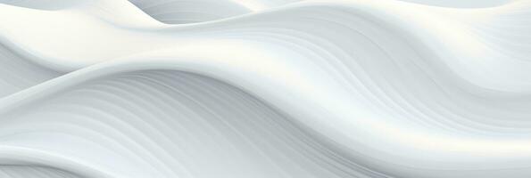 AI generated Abstract white wave background photo