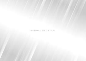 Geometry abstract banner design with grey stripes vector