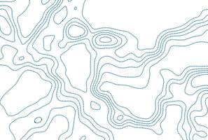 Blue dotted lines topographic contour map abstract tech background vector