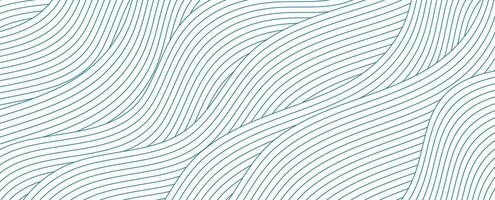 Blue white minimal linear waves abstract futuristic tech background vector