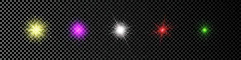 Light effect of lens flare vector