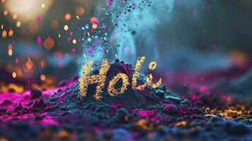 AI generated Holi A Festival of Colors Spring photo