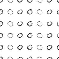 Seamless pattern with sketch circles shape vector