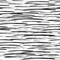 Seamless pattern with black pencil brushstrokes in abstract shapes on white background. Vector illustration