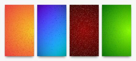 Abstract gradient geometric background of squares vector