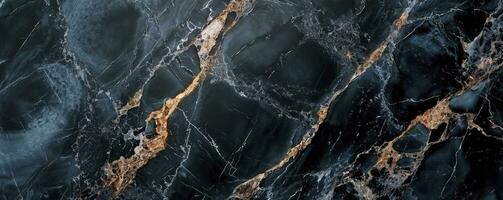 AI generated Dark color marble texture, black marble background. photo