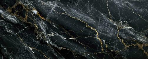 AI generated Dark color marble texture, black marble background. photo