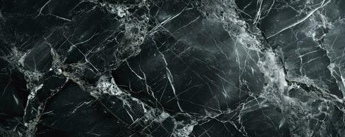 AI generated Dark color marble texture, black marble background. photo