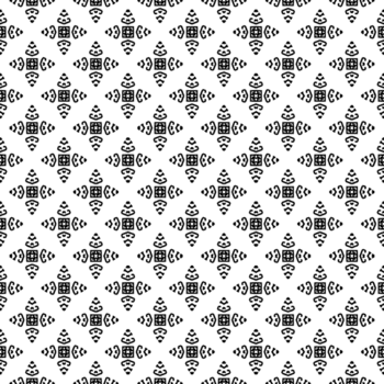 Black seamless abstract pattern. Overlay for background and backdrop. Ornamental design. PNG graphic illustration with transparent background.