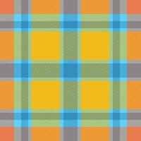 Plaid check pattern. Seamless fabric texture. Tartan textile print. vector