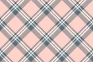 Tartan plaid background, diagonal check seamless pattern. Vector fabric texture for textile print, wrapping paper, gift card, wallpaper.