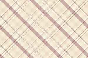 Punk textile tartan vector, sensual fabric plaid texture. Aged seamless check pattern background in light and antique white colors. vector