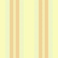 Selection lines background seamless, flow fabric texture vector. Mockup vertical stripe textile pattern in light and orange colors. vector