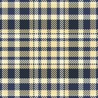 Vector textile seamless of plaid fabric texture with a background tartan check pattern.