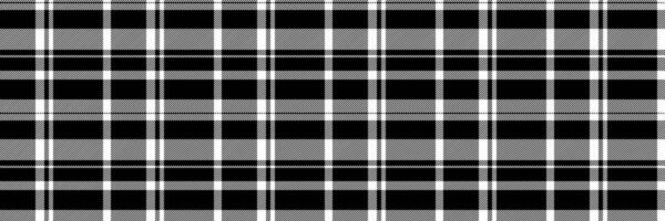 Unique tartan fabric vector, ornate textile pattern seamless. Choice texture plaid background check in white and black colors. vector