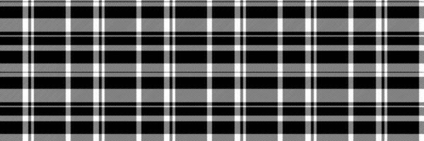 Unique tartan fabric vector, ornate textile pattern seamless. Choice texture plaid background check in white and black colors. vector