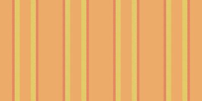 Content lines seamless pattern, clothes vertical background texture. Desert vector fabric stripe textile in orange and lime colors.