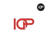 Letter IOP Monogram Logo Design vector