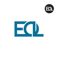 Letter EOL Monogram Logo Design vector