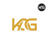 Letter KAG Monogram Logo Design vector