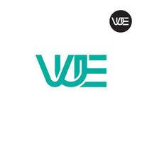 Letter VUE Monogram Logo Design vector