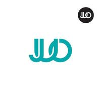 Letter JUO Monogram Logo Design vector