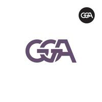 Letter GGA Monogram Logo Design vector